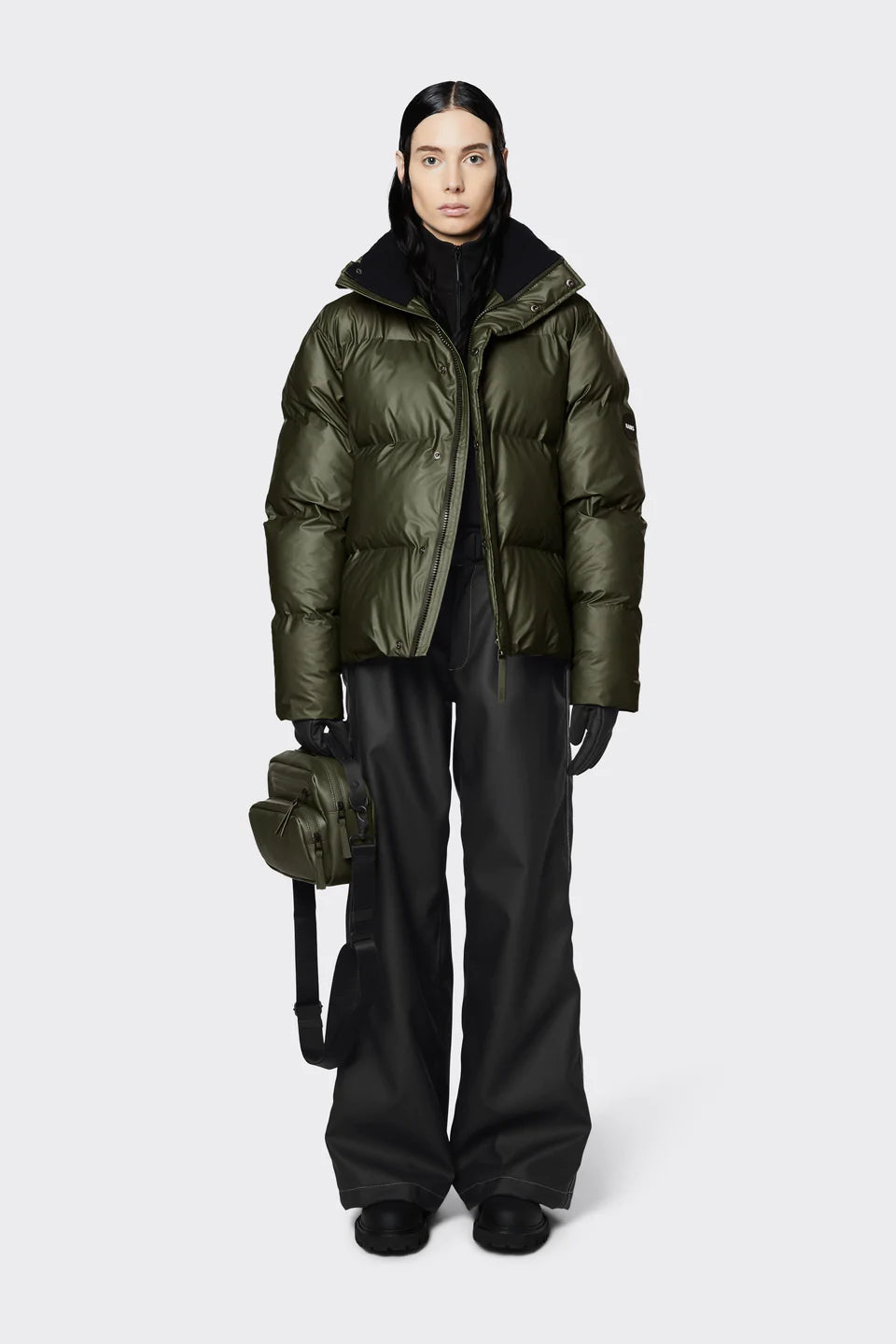 Boxy Puffer Jacket - Evergreen