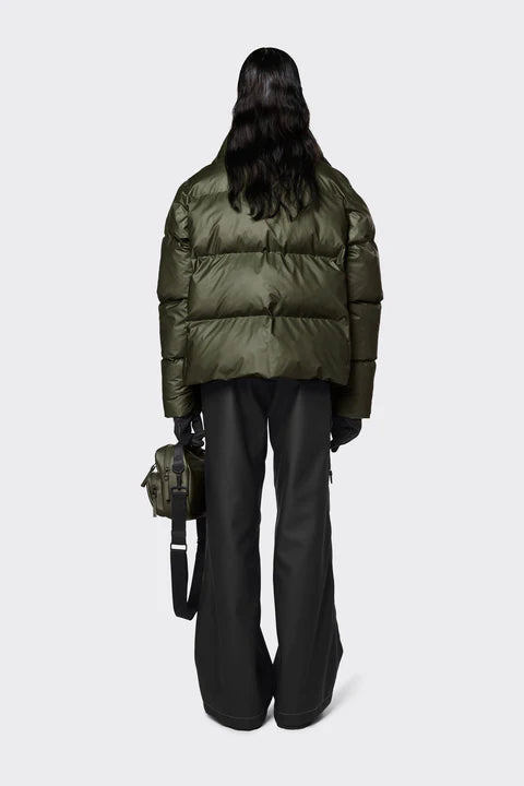 Boxy Puffer Jacket - Evergreen