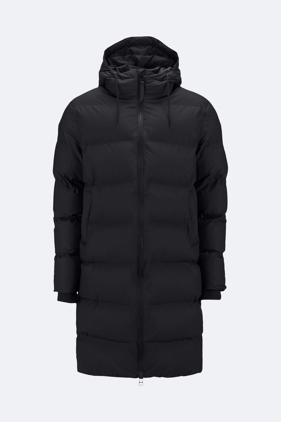 Long Puffer Jacket - Black