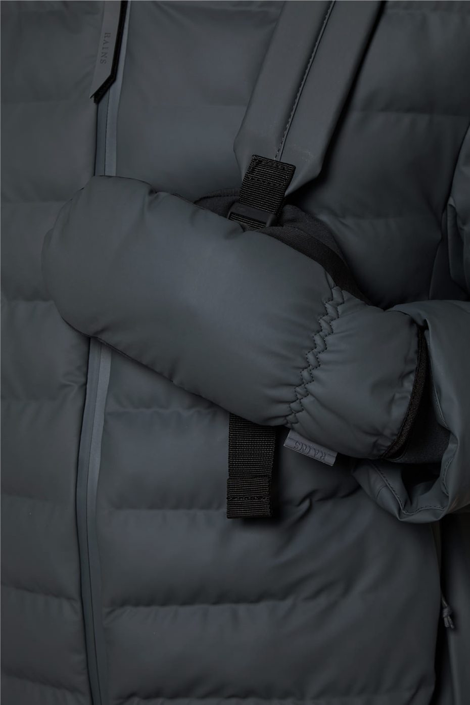 Mittens Quilted - Slate